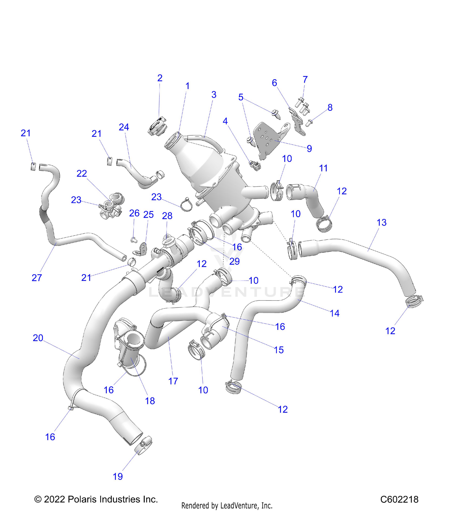 ENGINE, COOLING SYSTEM - S26TLC8MS/TLR8MS (C602218)