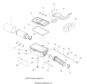Engine, Air Intake System - A11mh46ax/az (49atvairbox11sp400) Schematic