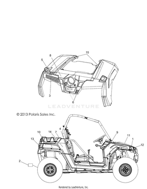 Body, Decals - Z14vh76ac/ad/eaj/eak/eai/eal/eaw (49rgrdecal14rzr800) Schematic