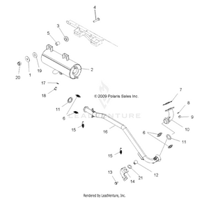Engine, Exhaust - A10ea32aa (49atvexhaust10tb) Schematic