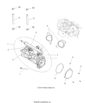 Engine, Throttle Body - A12zn8efk/efo (49atvthrottlebody13spxp850) Schematic