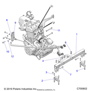 Engine, Mounting & Long Block - R22t6a99a1/b1 (c700602) Schematic