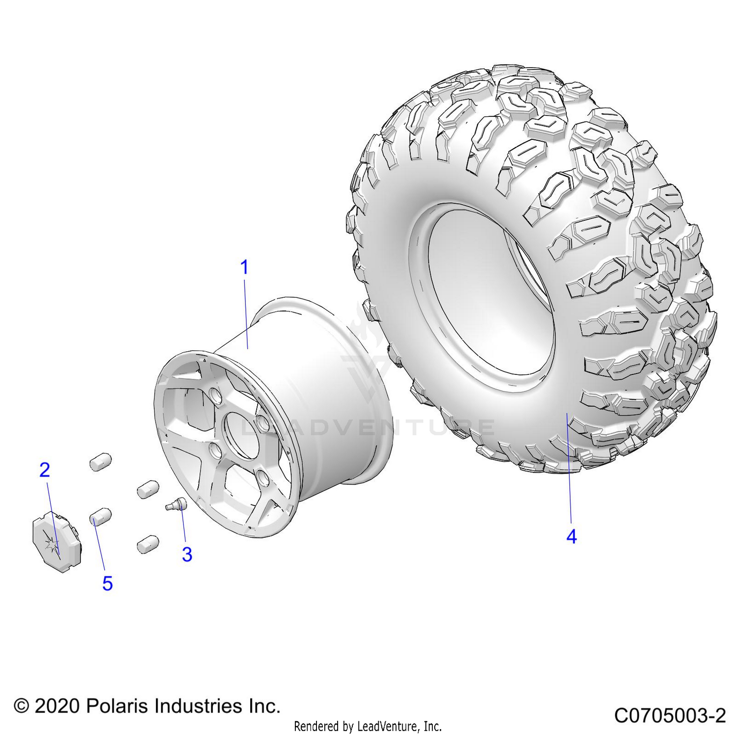 WHEELS, REAR - G22GAE99A4 (C0705003-2)