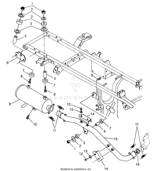 Exhaust System  Sportsman 500 W97ch50a (4939993999a014) Schematic