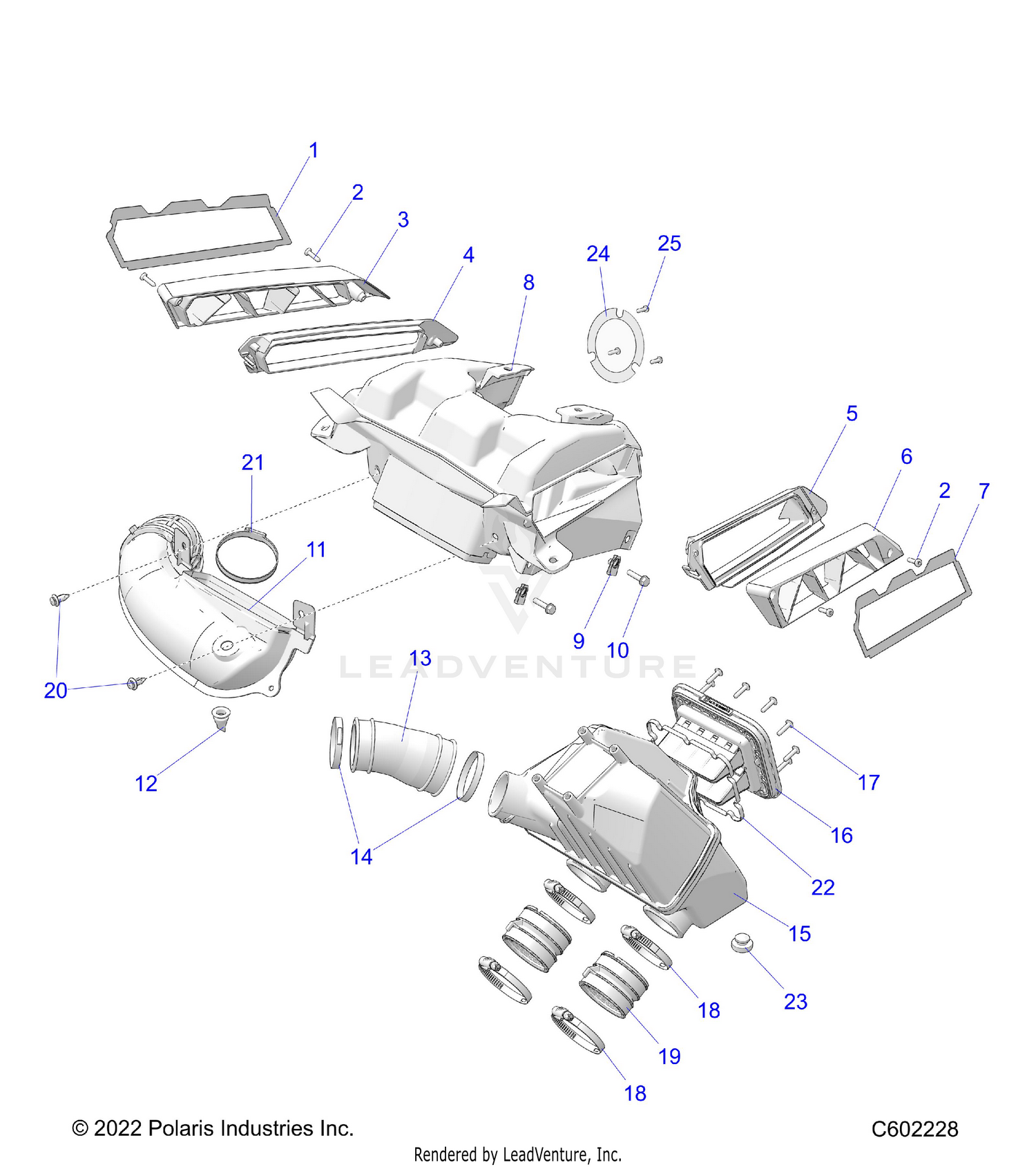 ENGINE, AIR INTAKE SYSTEM - S26TDZ8MS (C602228)
