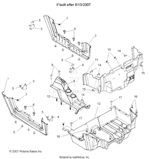 Floor And Rocker Panels (built 8/14/07 And After) - R08vh76ad/ag (49rgrfloor08rzr) Schematic