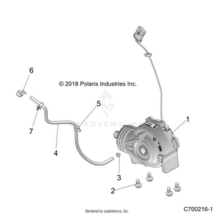 Drive Train, Front Gearcase Mounting - Z24ase87a5 (c700216-1) Schematic