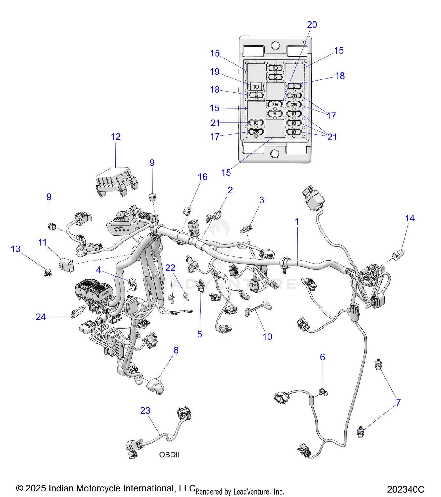 ELECTRICAL, WIRE HARNESS - N26STC76/STD76 (202340C)