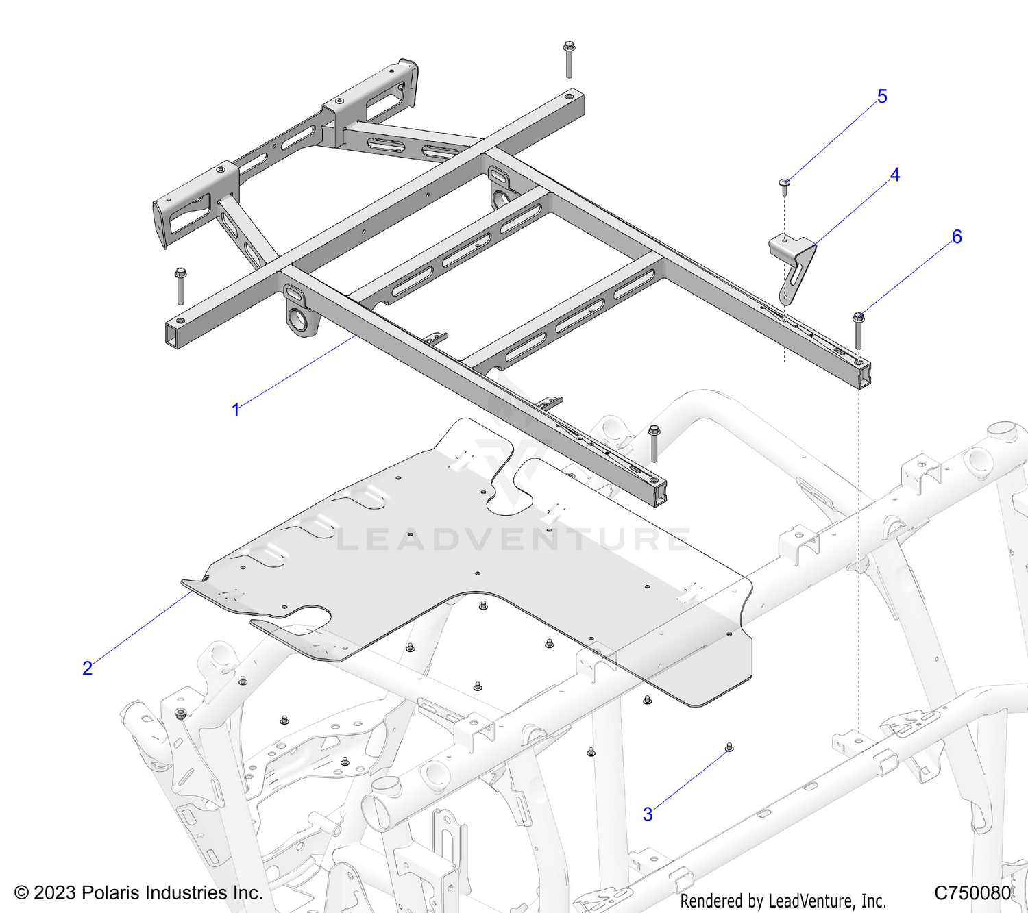 CHASSIS, BOX MOUNTING - Z26R4P2KBL (C750080)