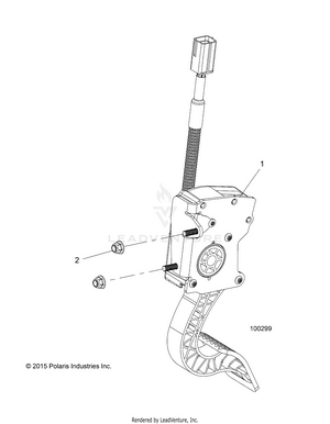 Engine, Throttle Pedal - A17dae57am (100299) Schematic