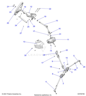 Steering, Steering Asm. - G23gae99a2 (c0705746) Schematic