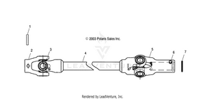 Front Prop Shaft (4x4) - R05rd50aa/ab/ac/ad (4995359535b13) Schematic