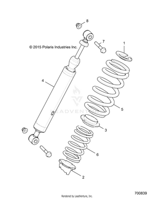 Suspension, Rear Shock Mounting - R16rge99a7/av (700839) Schematic