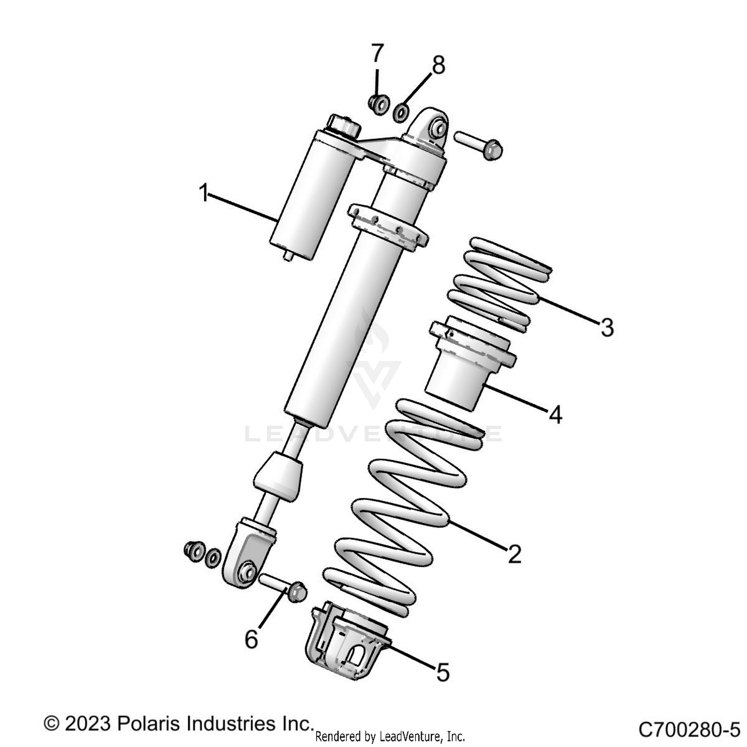 SUSPENSION, FRONT SHOCK MOUNTING - Z26NES99A4/B4/A6/B6 (C700280-5)