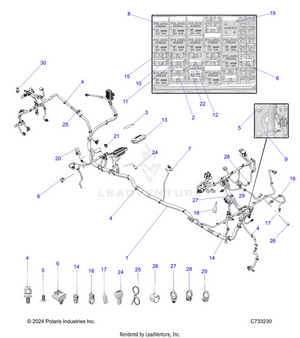 Electrical, Wire Harness - R25rry99as/bs/al/bl/ap/bp/a9/b9/af/bf/ak/bk (c733230) Schematic