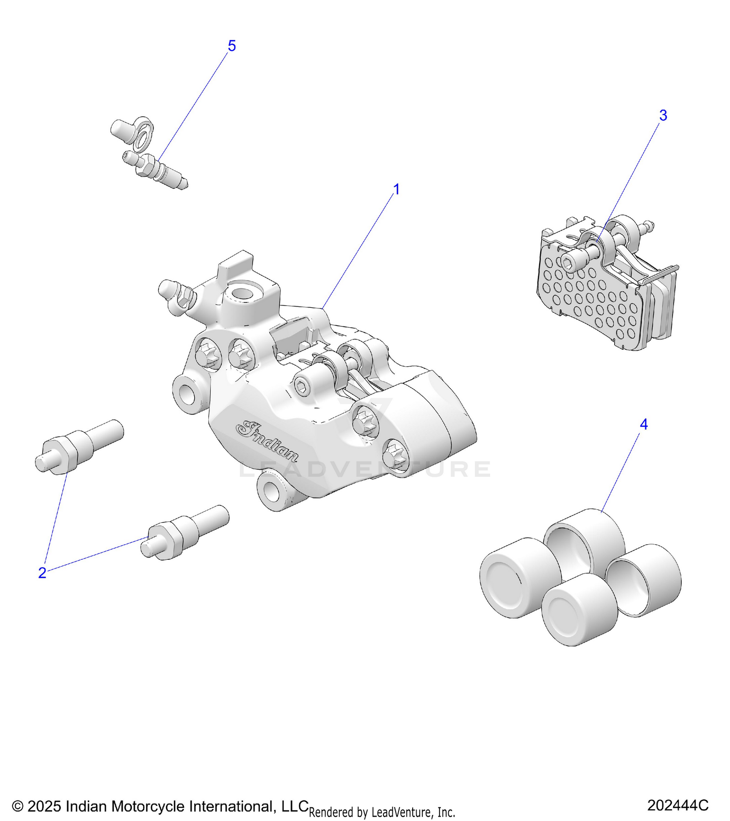 BRAKES, CALIPER, FRONT - N26DNDBH ALL OPTIONS (202444C)