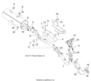 Engine, Exhaust - R12hr76ag/ar (49rgrexhaust126x6) Schematic