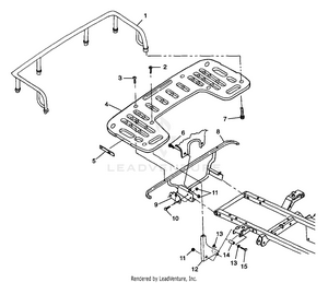 Rear Rack Mounting - W98ch50a(c)(d)(e)(f) (4950135013a008) Schematic