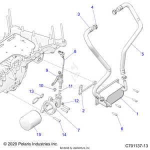 Engine, Oil Filter, Oil Cooler And Related - Z24rmc2kah/bh (c703253) Schematic