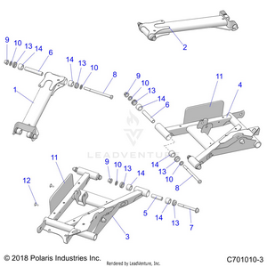 Suspension, Rear Control Arms - Suspension, Rear Carrier - Suspension, Front Stabilizer Bar - Z24ase87a5 (c701010-3) Schematic