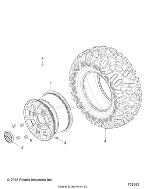 Wheels, Rear - Z19vpl92ak/bk/ar/br/am/bm (702382) Schematic