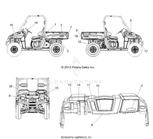 Body, Decals - R13th76/7e All Options (49rgrdecal13800efi) Schematic