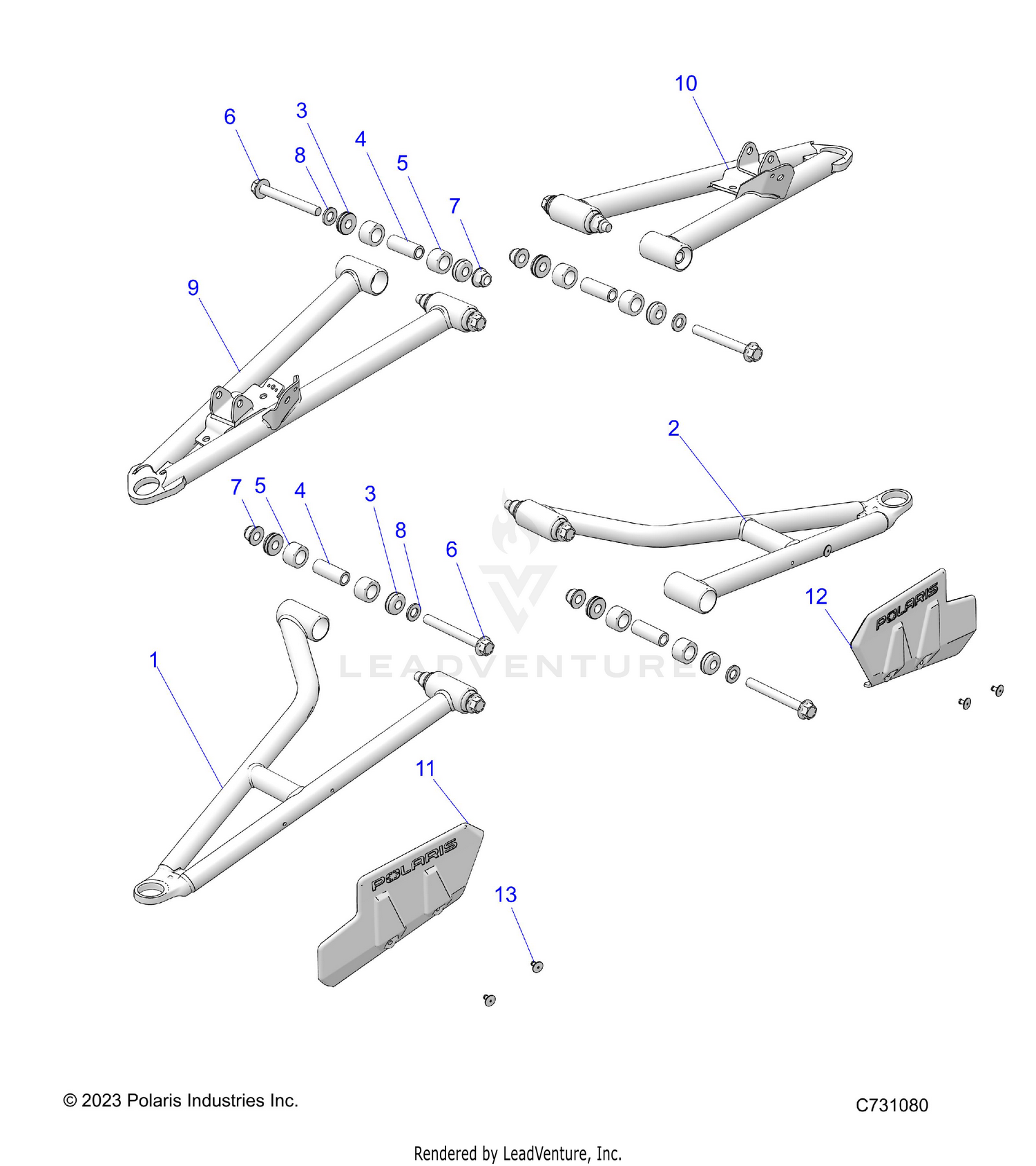 SUSPENSION, FRONT A- ARMS - R26RSE99NH  (C731080)