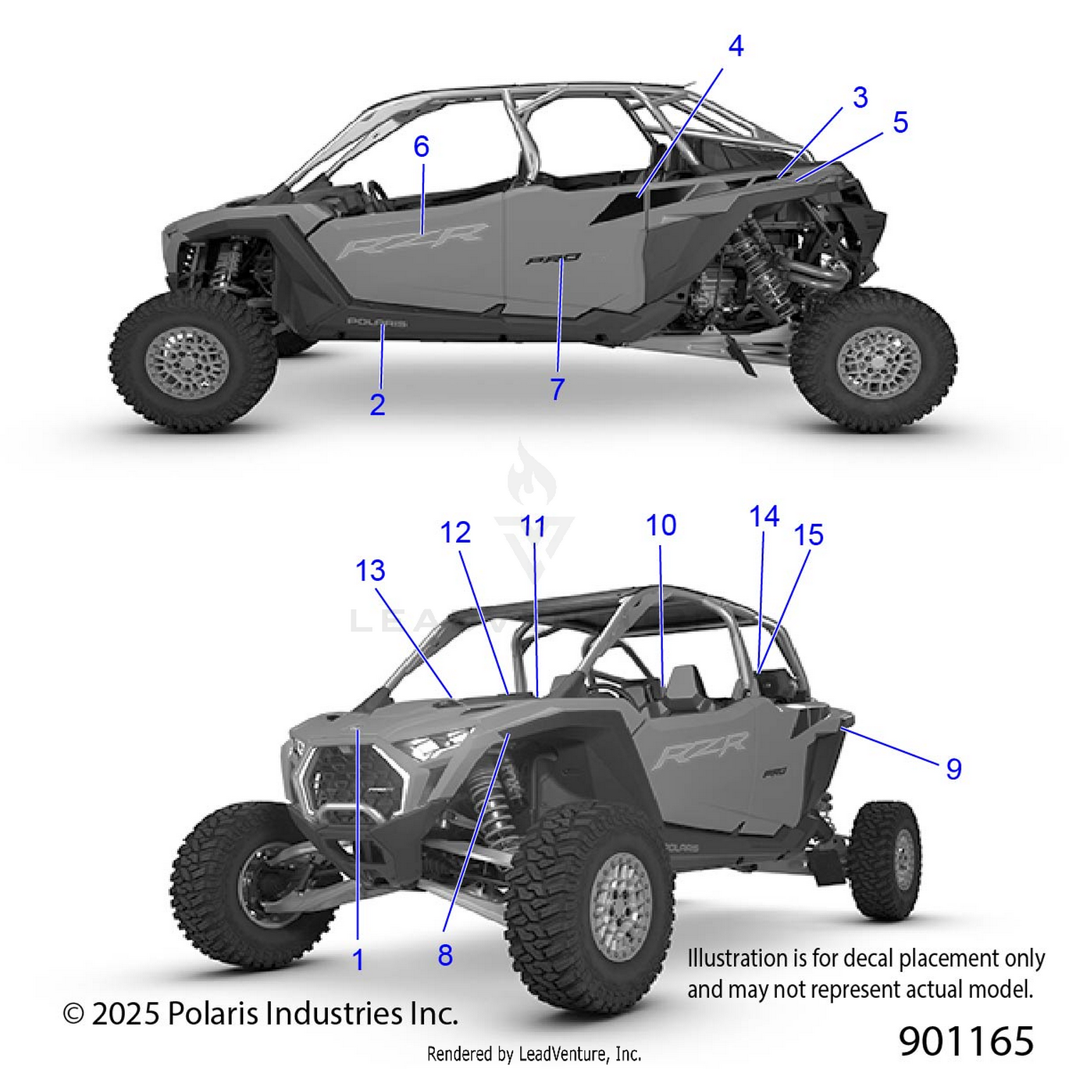 BODY, DECALS GRAPHICS - Z26R4K2KAV/BV (901165)