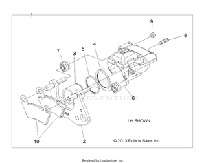 Brakes, Caliper, Front - A18daa50b7 (49rgrcaliper14570) Schematic
