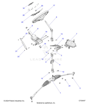 Steering, Steering Asm. - Rr25rry99as/bs/al/bl/ap/bp/a9/b9/af/bf/ak/bk (c733437) Schematic