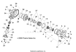 Drive Train, Front Gearcase Internals (built 3/04/10 And Before) - R10rh45ag/ah/ar (49rgrtransintl108004x4) Schematic