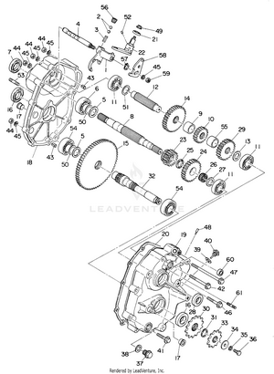 Gearcase Assembly (4918541854037a) Schematic