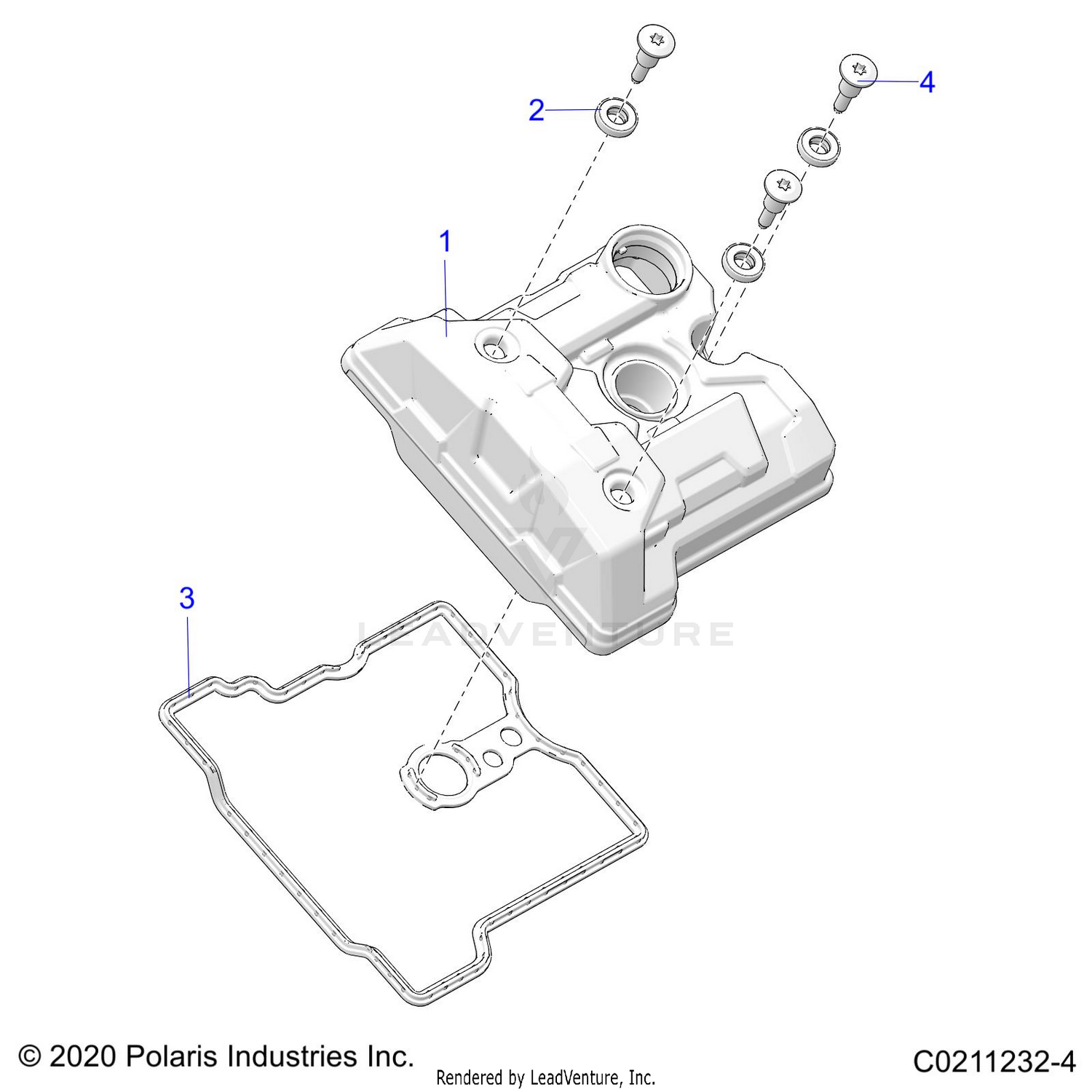 ENGINE, VALVE COVER - A26SED57C1 (C0211232-4)