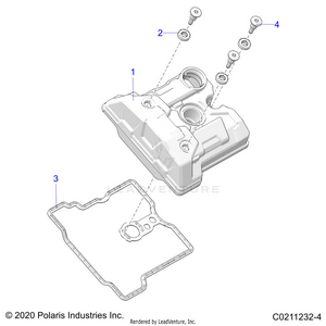 Engine, Valve Cover - A21sez57am/an/bm/bn (c0211232-4) Schematic