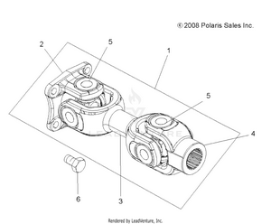 Drive Train, Prop Shaft, Rear - A12zn8efk/efo (49atvshaftproprr09spxp550) Schematic