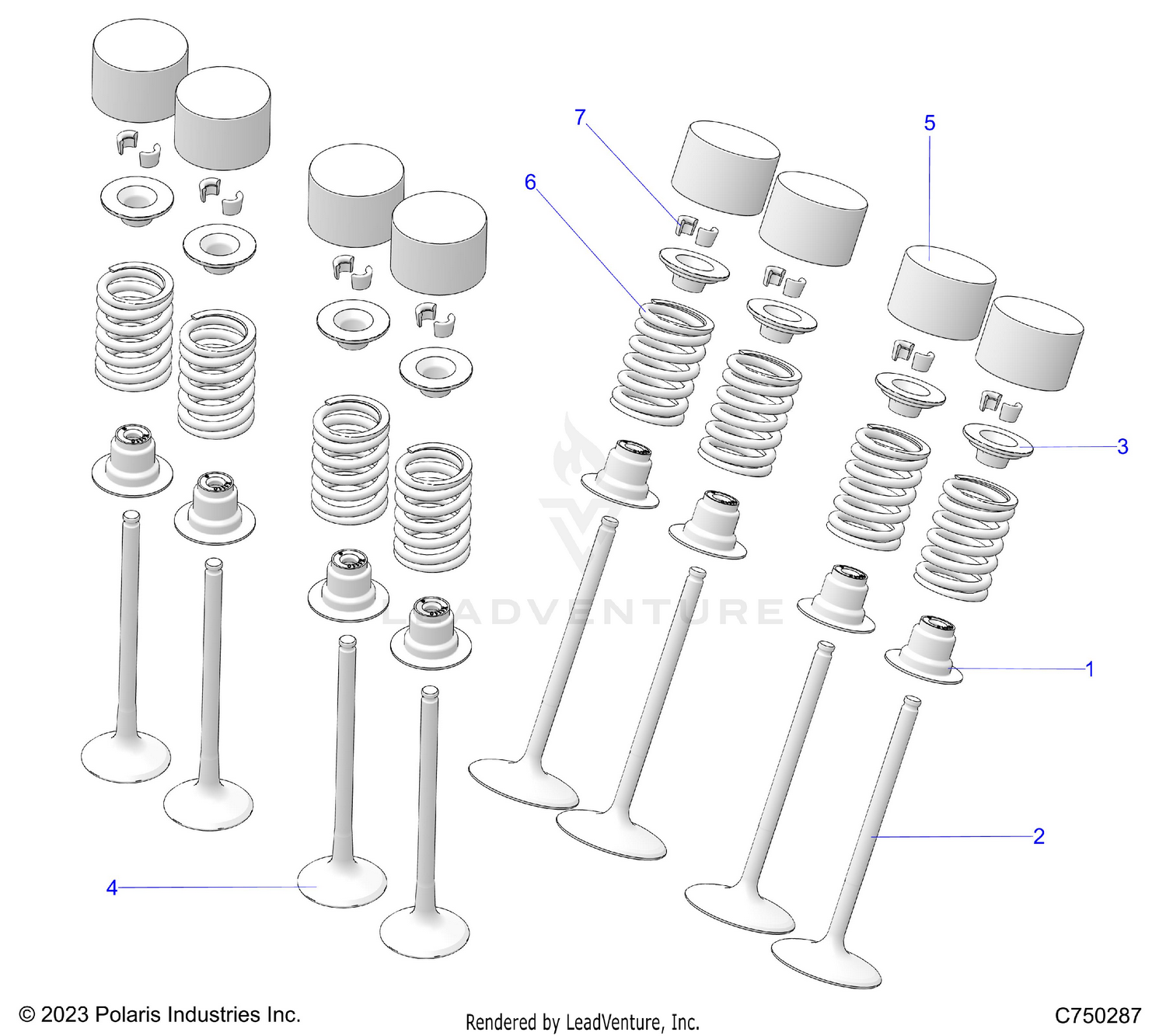ENGINE, VALVES - Z26S4D92AN/AH/BN/BH (C750287)