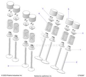 Engine, Valves - Z25x4e92a4/b4 (c750287) Schematic