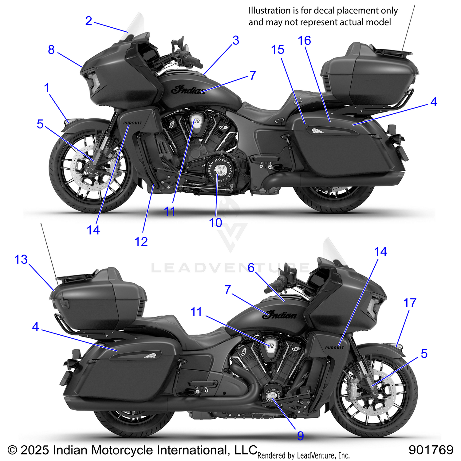 BODY, DECALS/EMBLEMS - N26LDVSS/LDXSS ALL OPTIONS (901769)
