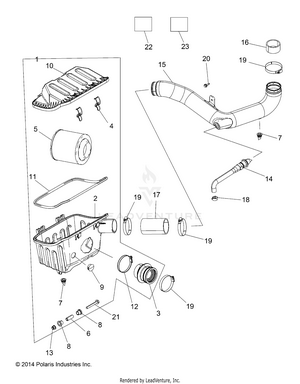 Engine, Air Intake System - R18rne57nv (49rgrairbox15570mc) Schematic