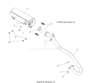Exhaust - A07lb27aa/ac/lh27aa/ab/ac/ad/al (49atvexhaust07hawk) Schematic