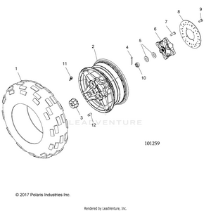 Wheels, Front Tire And Brake Disc - A20she57an/af/bn/bf/z57ax/bx (101259) Schematic