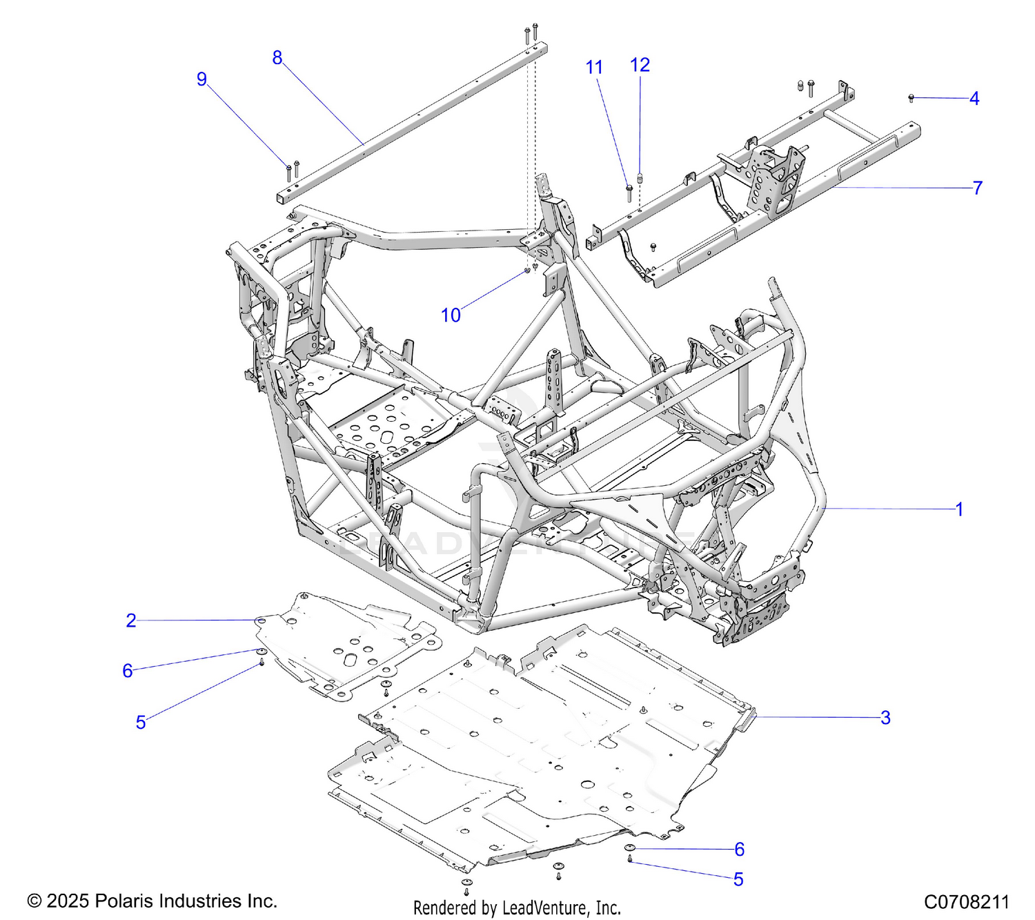 CHASSIS, MAIN FRAME AND SKID PLATES
