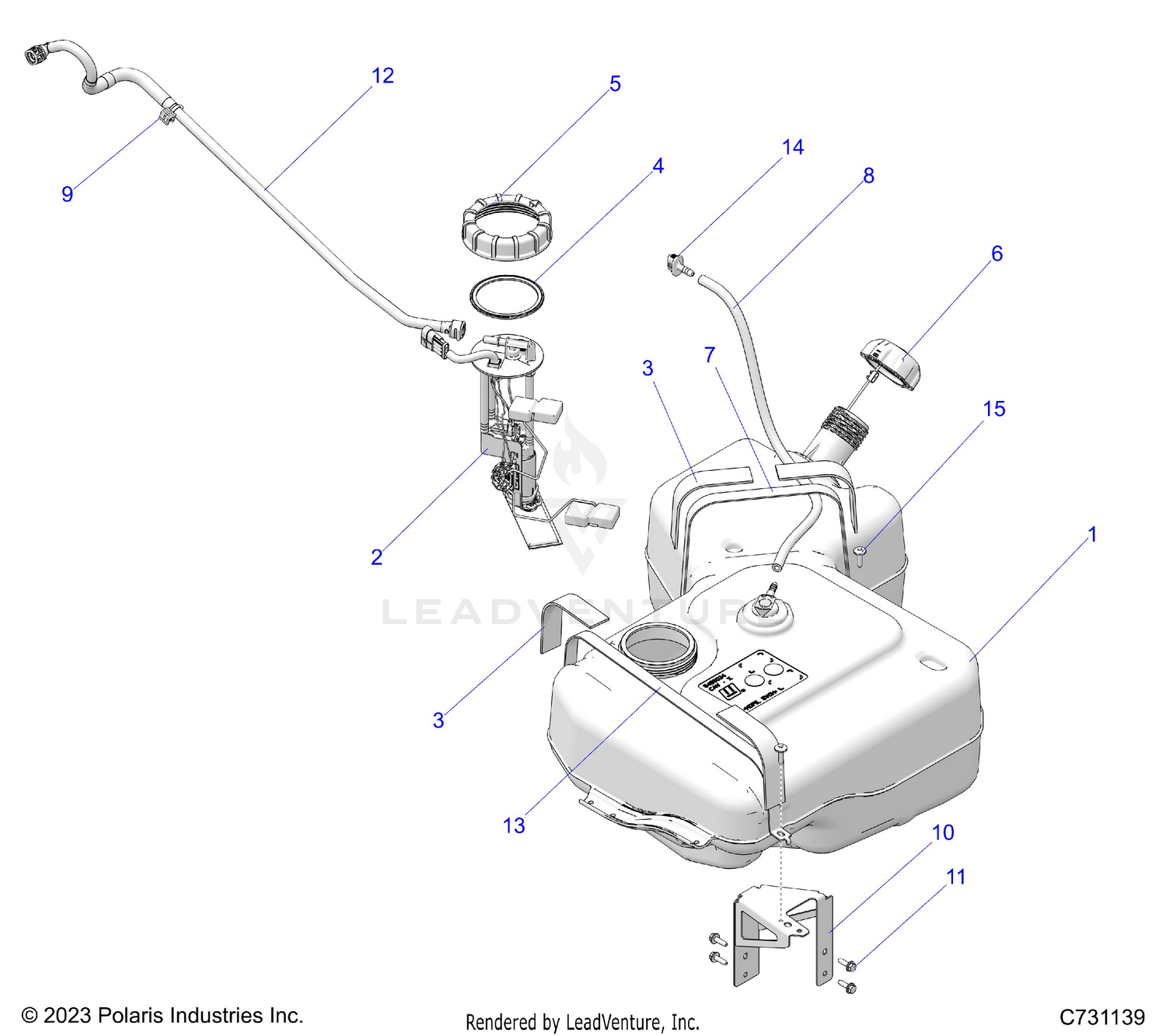 FUEL SYSTEM, TANK - R26RRU99FP (C731139)
