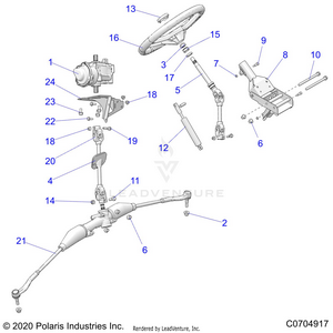 Steering, Steering Asm. - R24t6ead/bd/am/bm/a9/b9 (c0704917) Schematic