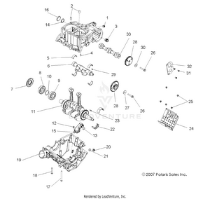 Engine, Crankcase And Crankshaft - R08vh76ad/ag (49atvcrankcase08vista) Schematic
