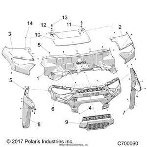 Body, Hood And Front Fascia - R24t6a99a1/b1 T6ead/bd/am/bm/a9/b9 (c700060) Schematic