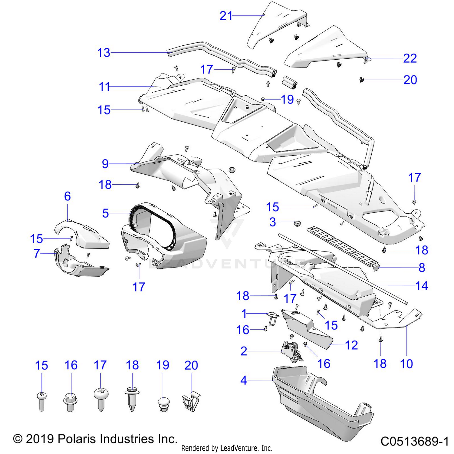BODY, DASH ASM. - T21AAPHD/RHB/SHD/THD ALL OPTIONS (C0513689-1)