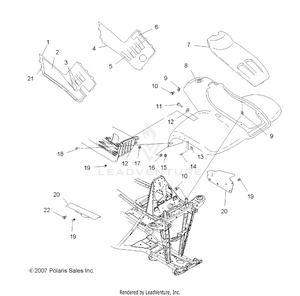 Body, Front Cab And Side Panels - A09ca32aa (49atvcab08boss) Schematic