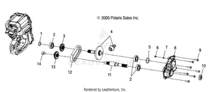 Gearcase, Output Shaft - A06mh68aa/ad/af (4999200229920022d01) Schematic