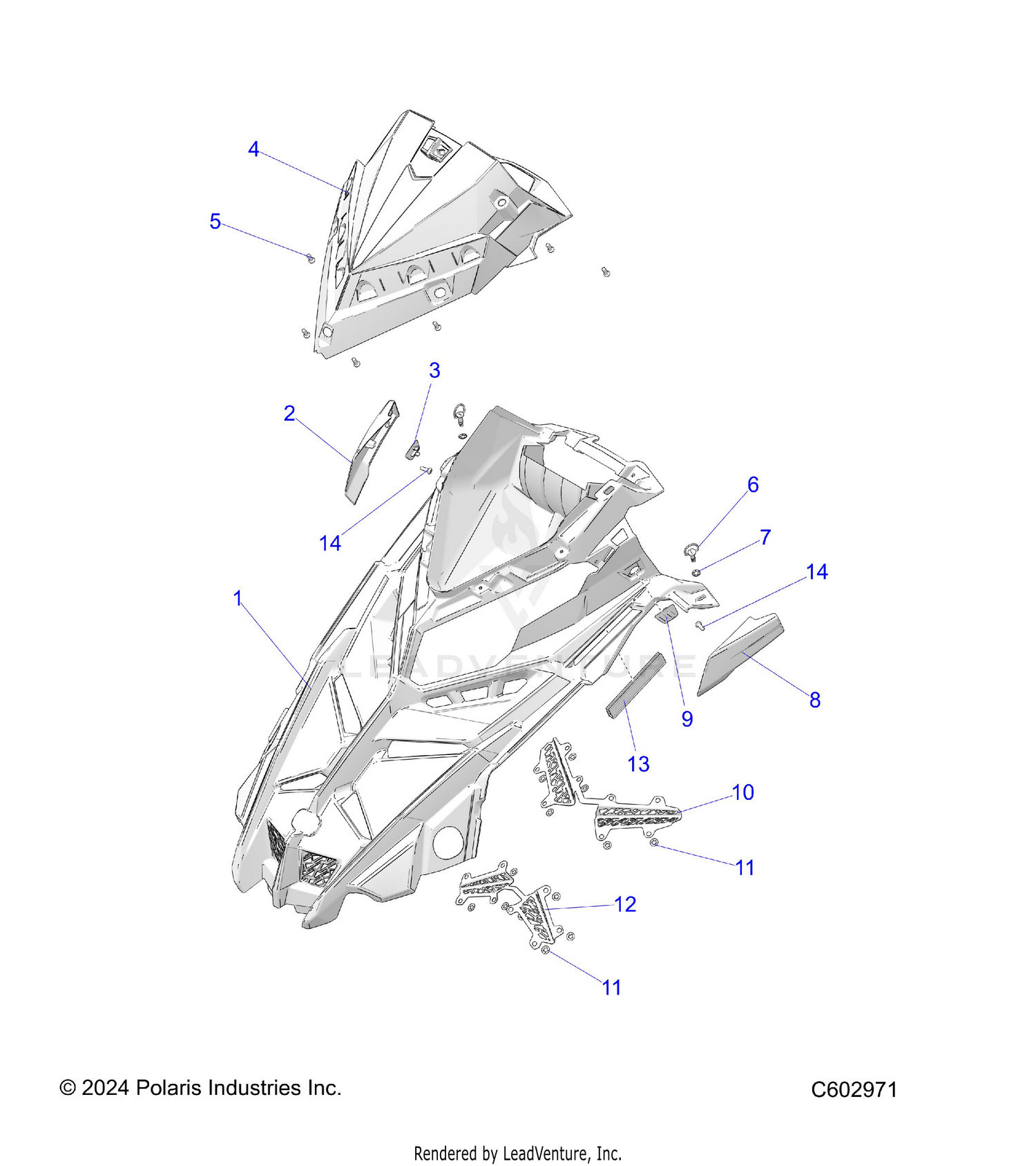 BODY, HOOD ASM. - S26TDZ8MS (C602971)